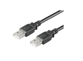 Microconnect USB2.0, M/M, 1.8m USB cable USB A Black