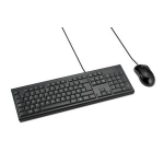 Kensington KB100 EQ - Keyboard and mouse set - USB - QWERTY - UK - black