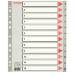 Esselte 100125 tab index Numeric tab index Polypropylene (PP) Grey