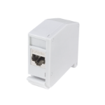 LogiLink DIN-Rail mounting adapter with one Cat.6A inline coupler