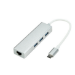 ProXtend USB-C 3-port USB-A + Ethernet MultiHub, Silver