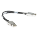 Cisco Meraki STACK-T1-3M-M networking cable Black, Grey