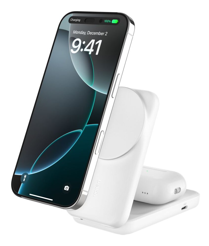 Belkin Qi2 Fitness tracker, Headphones, Smartphone, Smartwatch White USB Wireless charging Fast charging Indoor