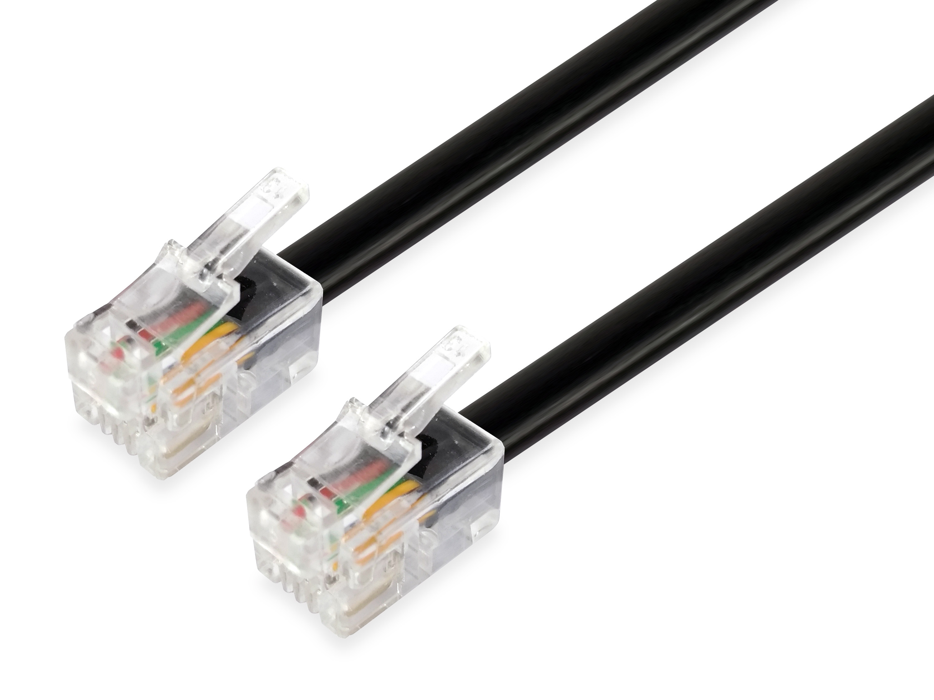 Image of Equip 105104 telephone cable 5 m Black
