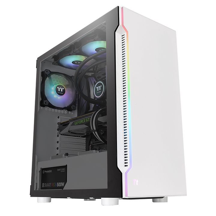Image of Thermaltake H200 TG Snow RGB Midi Tower White