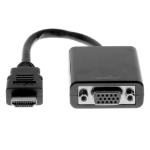 Rocstor Y10C120-B1 video cable adapter 5.91" (0.15 m) VGA (D-Sub) HDMI Type A (Standard) Black