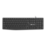 NATEC NAUTILUS keyboard Home/Office USB QWERTY US International Black