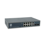LevelOne GEP-1221 network switch Unmanaged Gigabit Ethernet (10/100/1000) Power over Ethernet (PoE) Black