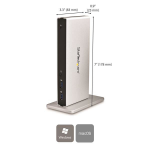 StarTech.com Dual-Monitor USB 3.0 Docking Station with DVI and Vertical Stand