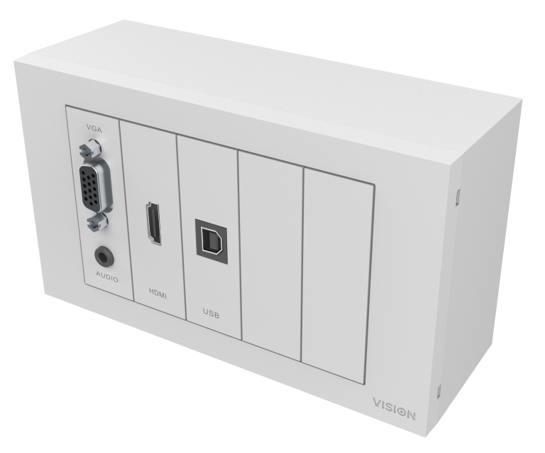 Photos - Cable (video, audio, USB) Vision TC3-PK+PK10MCABLES outlet box White 