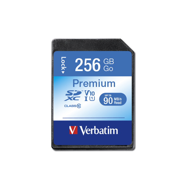 Image of Verbatim Premium 256 GB SDXC UHS-I Class 10