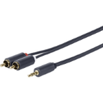 Vivolink PROMJRCA2 audio cable 2 m 3.5mm 2 x RCA Black