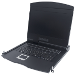 Intellinet 508117 rack console 48,3 cm (19") 1920 x 1080 Pixels Zwart 1U