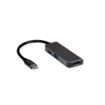 VALUE 12.99.1141 laptop dock & poortreplicator Bedraad USB 3.2 Gen 1 (3.1 Gen 1) Type-C Zwart