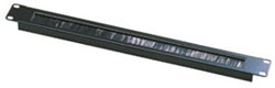Lindy 1U Brush Panel, Black