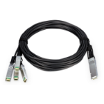 PLANET 100G QSFP28 to 4 25G SFP28 networking cable Black, Metallic 3 m