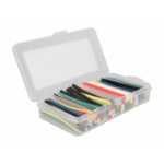 DeLOCK Heat shrink tube assortment box, shrinkage ratio 2:1, assorted colours 196 pieces