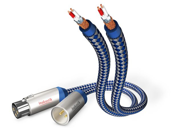 Image of Inakustik 00405007 audio cable 0.75 m XLR Blue, Silver
