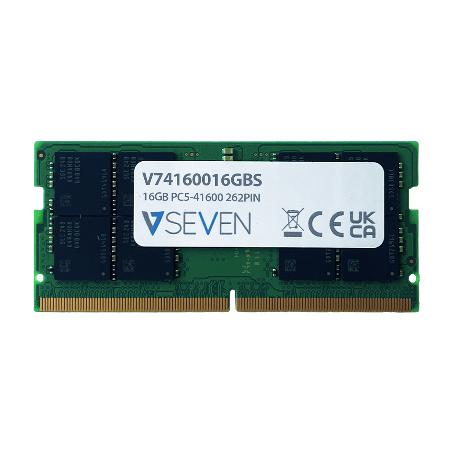 Image of V7 V74160016GBS memory module 16 GB 1 x 16 GB DDR5 5200 MHz