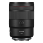 Canon L-Series RF 135 mm F1.8L IS USM Telephoto Camera Lenses, Black