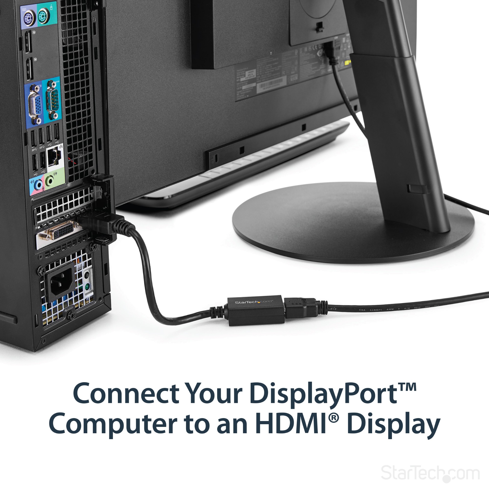 Startech Com Displayport To Hdmi Adapter Dp 1 2 To Hdmi Video