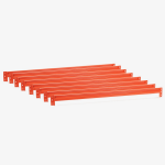 United Storage 0.90m Length Set of 8 Orange Beams (4 bays)