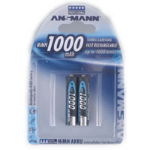 Ansmann Blister 2 X Accu, AAA, 1000mAh AAA / HR03 Nickel-Metal Hydride (NiMH)