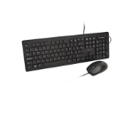 V7 Washable Antimicrobial Keyboard & Mouse Combo, USB, Optical, IP68Spec, Waterproof