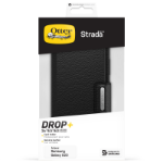 OtterBox Strada Case for Galaxy S23, Shockproof, Drop proof, Premium Leather Protective Folio with Two Card Holders, 3x Tested to Military Standard, Black
