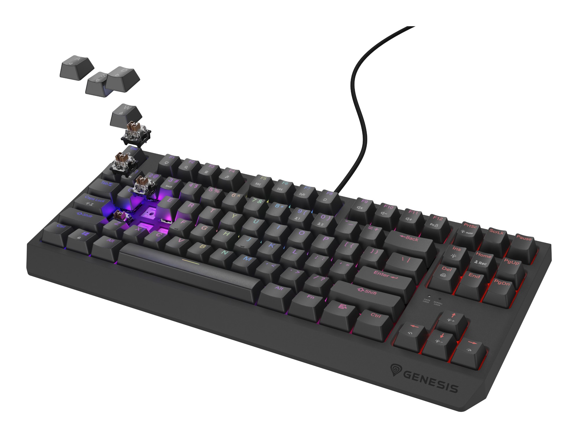 GENESIS Thor 230 TKL keyboard Gaming USB QWERTY US English Black