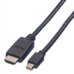 VALUE Mini DisplayPort Cable, Mini DP-HDTV, M/M, 2 m