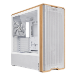 Lian Li Lancool LAN217W computer case Midi Tower White, Wood