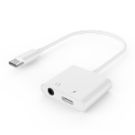 Gembird GMB Audio A-CM-3.5FP-01 tussenstuk voor kabels 4-pins 3.5 mm, USB Type-C USB Type-C Wit