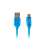 Lanberg CA-USBM-20CU-0018-BL USB cable USB 2.0 1.8 m Micro-USB A USB A Blue