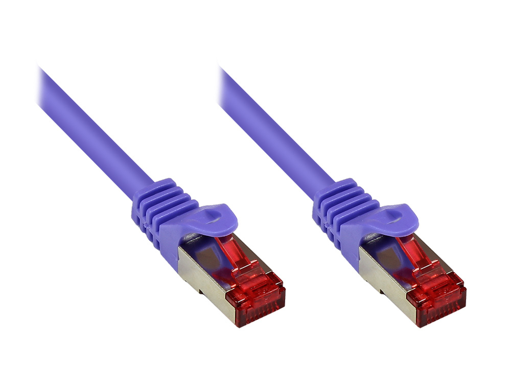 Alcasa RJ45-RJ45, m-m, 2m networking cable Violet Cat6 S/FTP (S-STP)
