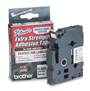Image of Brother TZ-S231 DirectLabel black on white extra strong Laminat...
