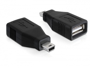 DeLOCK 65277 cable gender changer mini USB USB 2.0-A Black