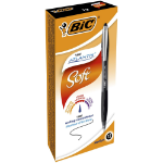 BIC Atlantis Soft Black Clip-on retractable ballpoint pen Medium 12 pc(s)