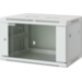 Intellinet 19" Network Cabinet - Wall Mount (Standard), 12U, 600mm Deep, Grey, Assembled, Max 60kg, Metal & Glass Door, Back Panel, Removeable Sides,Suitable also for use on desk or floor, Usable Depth 500mm, Parts for wall install (eg screws/rawl plugs)