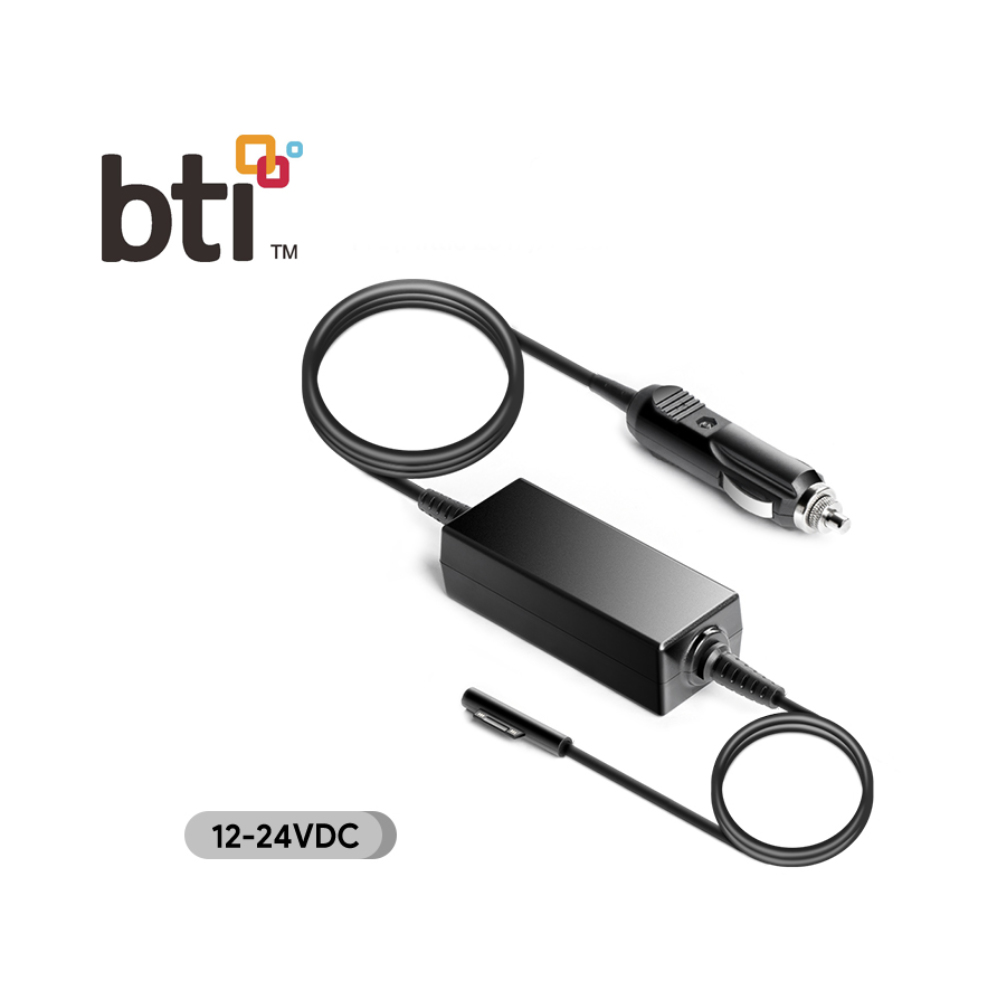 BTI 100W Car charger for Microsoft Surface Laptop Surface Book 1 and 2 Surface Pro 4 5 6 7 Surface Pro X