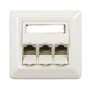 EU Product - Keystone Modultrger UP Dosen fr 3xTP-Modul Reinweiss thumbnail