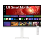 LG 27" SMART MONITOR,WEBOS,HDR10,VA,16:9,UHD(3840x2160),5ms,60Hz,HDMI(2.0)x2,USB-C(65W),BT,WIFI,TILT,PIVOT,HEIGHT,SWIVEL,SPK(5Wx2),VESA100x100,3YR WTY