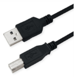 ROLINE Recycled Material 11.45.8818 USB cable USB 2.0 1.8 m USB A USB B Black