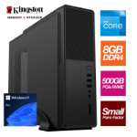 TARGET Small Form Factor - Intel i5 12400 6 Core 12 Threads 2.50GHz (4.40GHz Boost), 8GB Kingston RAM, 500GB Kingston NVMe M.2,DVDRW Optical, with Windows 11 Pro Installed - Small Foot Print for Home or Office Use - Pre-Built PC