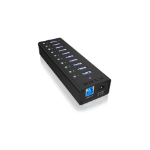 ICY BOX IB-AC6110 USB 3.2 Gen 1 (3.1 Gen 1) Type-B 5000 Mbit/s Black