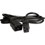 Cablenet 1m IEC C20 - IEC C19 H05Z1Z1-F Black LSOH 1.5mm Power Lead