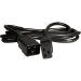 Cablenet 1m IEC C20 - IEC C19 Black PVC 1.5mm Power Leads