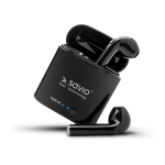 Savio TWS-02 headphones/headset Wireless In-ear Calls/Music Bluetooth Black