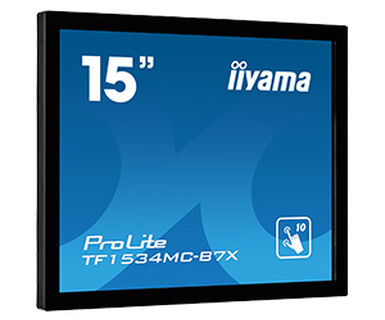 iiyama ProLite TF1534MC-B7X computer monitor 38.1 cm (15") 1024 x 768 pixels XGA LED Touchscreen Multi-user Black