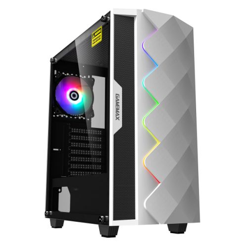 Image of GAMEMAX Diamond ARGB Gaming Case w/ Glass Window ATX ARGB Strip &...